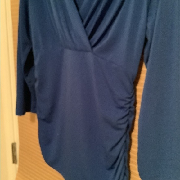 SUNNY LEIGH~BLUE BLOUSE~MEDIUM - Picture 4 of 4